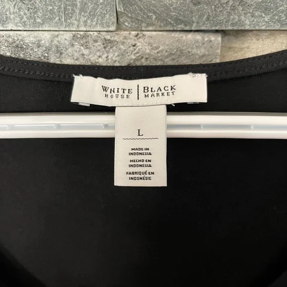 WHBM black blouse - Picture 2 of 3